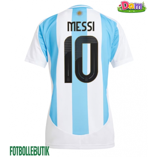 Argentina Lionel Messi #10 Hemmatröja Kvinnor Copa America 2024 Kortärmad